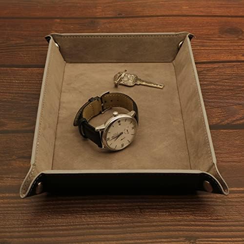 Valet Organizer - Catchall Tray for Jewelry, Wallets, Watches, Keys, Coins, Phones, Glasses - Perfect for Nightstand, Desk, Entryway - Image 3