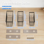 MUSTORN 3 Pack Adhesive Cabinet Door Organizer, Lid Organizers Inside Cabinet Food Container/Tumbler Lid Organizer and Storage Cup Lids Holder for Kitchen & Bathroom Wall Mounted(Black) - Image 6