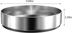 VAEHOLD Pantry Cabinet Lazy Susan Stainless Steel Black Spice Rack Turntable - Decorative Trays Storage Containers Organizer for Kitchen Cabinet, Snacks, Bathroom (10 inches) - Image 2