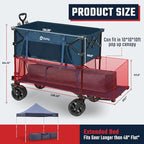 Sekey 400L Double-Decker Wagon, 500 lb Capacity, 50 in Extender - Image 3