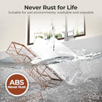 Orimade Shower Caddy 4-Pack, No-Drill Adhesive Shelves for Bathroom, Rustproof ABS Storage Organizer Set, Clear - Image 2