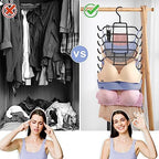 3Pcs Tank Top Hangers Space Saving Hanger Organizer Bra Hangers Black - Image 2