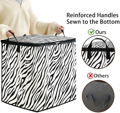 2pcs blanket storage bag for under bed,closet organizers 95L - Image 4