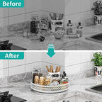 13 inch Lazy Susan Turntable - Metal Spice Organizer for Cabinet Table Top - Image 4