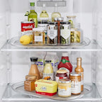 LAMU Lazy Susan Organizer Turntable 15.67''x11.7'' for Refrigerator Organizers and Storage, Fridge Organizer, Condiment Organizer for Kitchen, Table Top, Cabinet, Pantry, Countertop, 2 Pack by YourHome-OrganizationHelper
