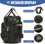 Baseball Bucket Bag 6 Gallon Multi Pockets Softball Coaching Equipment Bag - Image 4
