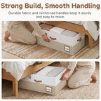 StorageWorks 10 Inch Tall Under Bed Storage Containers with Clear Lid - Image 4