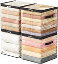 Lifewit 4 Pack Clear Clothes Storage Bags, Sweater Storage with Zipper, 36L by Lifewit
