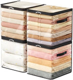 Lifewit 4 Pack Clear Clothes Storage Bags, Sweater Storage with Zipper, 36L by Lifewit