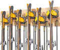 Ski & Snowboard Wall Rack for Garage - Fits Any Ski/board, Damage-Free Storage, Yellow, 6 Pack by SkifavsSkiWallMount
