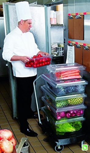 Rubbermaid Commercial Products Food Service Bus/Utility Tote Box Lid for 2-5 Gal Containers, White - Image 3