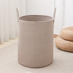 Laundry Basket Hamper Tall Rope Storage Woven for Blanket toys Dirty Clothes in Living Room Bathroom Bedroom (Tan, 80L/21.3Gal) by AMTOTAM