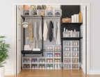 HOMIDEC XL Clear Shoe Storage Boxes, Stackable Shoe Organizer for Closet - Image 2