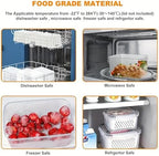 3pcs 4 in 1 Fruit Storage Containers for Fridge with Removable Colanders - Image 6
