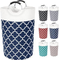 Fabspace Large Laundry Basket Laundry Hamper Bag Washing Bin Clothes Bag Collapsible Tall with Handles Waterproof Travel Bathroom College Essentials Storage for College Dorm, Family (Blue) 115L by Fabspace