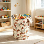 Western Cowboy Fabric Storage Bin,Nursery Organizer Basket - Image 4