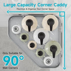 Veken Aluminum Corner Shower Caddy 4-Pack, Never Rust&Large Capacity,Silver - Image 4