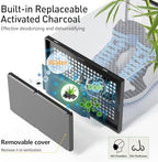 Kuject X-Large Shoe Storage Boxes with Activated Charcoal Packs for Closet - Image 2