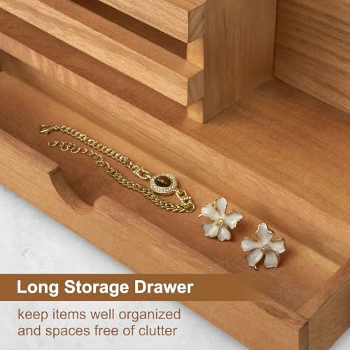 Key Holder Wall Mount, Mail Holder with Storage Drawer - Image 4
