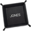 Lifetime Creations Personalized Valet Tray (Black) - Custom Engraved Vegan Leather Snap Catchall, Gifts for Groomsmen by LifetimeCreations