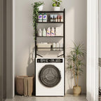 Gizoon Over-The-Toilet Storage Rack with Adjustable Shelf and Basket, 4-Tier Freestanding Space Saver Bathroom Shelves Above Toilet for Room - Image 7