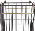 DII Metal Wire Utility Storage Bin, Large Rectangle, 13x10x11", Black/Gold - Image 3