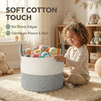 JMvicyroam 115L Extra Large Machine Washable Cotton Rope Blanket Basket - Image 4