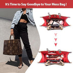 OMYSTYLE Purse Organizer Insert, Felt Tote Bag Organizer Insert with 5 Sizes, Handbag Dividers for Inside Purse, Compatible with Longchamp, Neverful, Speedy and More - Image 3