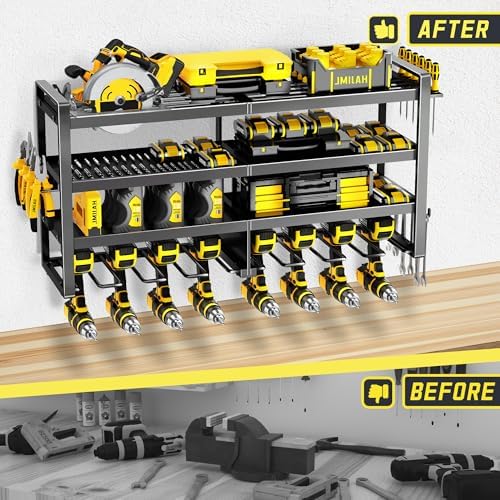 Power Tool Organizer Wall Mount,4 Layers Heavy Duty - Image 6