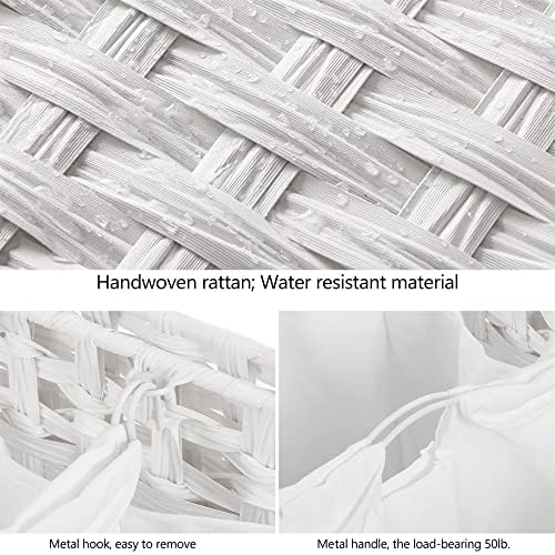 Laundry Hamper with 3 Removable Liner Bags, 132L Laundry Sorter with Lid - Image 6