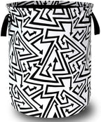Abstract Arrow Laundry Basket Oxford Cloth Foldable Hamper 18.9x16.5In by SELIONLIKN