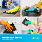 Orighty Microfiber Cleaning Cloth 5 Pack, Black Cleaning Rags 12x11 inch - Image 6