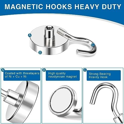 LOVIMAG Magnetic Hooks for Cruise Essentials 2026 Cabins Door 25 Pack-50LBS - Image 5