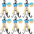 6pcs Blue Ice Cream Drip Baseball Softball Dugout Organizer Bat Holder Rack Fence Hook for Bag Helmet Glove with Name Tags for Boy Girl Team Gifts Coach Mom Must Have Gear Accessory by Eyourlife