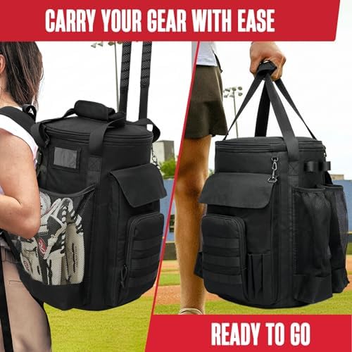 Baseball Bucket Bag, Softball Coaches Bags Fit 6 Gallon Bucket - Image 6