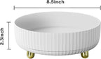 funest Makeup Perfume Organizer, 360 Degree Rotating Lazy Susan Cosmetic Desk Storage Lotions Display Case Round Tray with Large Capacity, for your Jewelry - Image 6