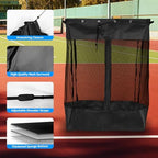Slatwall Baskets,Hanging Slatwall Accessories with Take and Go Design,(26*18*11'')Large Mesh Slatwall Organizer with Easy Access Zipper Adjustable Shoulder Strap for Home Sport Garage Storage (2) - Image 5