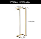 Towel Racks for Bathroom, NEWRAIN Stainless Steel Rolled Towel Storage Wall Mounted Bath Towel Holder for Folded Large Towel Washcloths, Bathroom Organizing Brushed Gold - Image 5