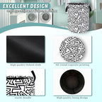 Abstract Arrow Laundry Basket Oxford Cloth Foldable Hamper 18.9x16.5In - Image 4