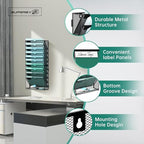11-Tier Wall File Organizer, Hanging File Holder, Wall Mounted Mail Sorter - Image 4