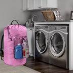 Laundry Bag with Shoulder Straps and Mesh Pocket Laundry Backpack Large Portable Laundry Hamper for College Laundromat Apartment - Image 6