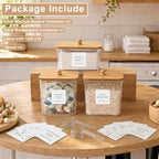 POLRAI 3 Pack Laundry Pod Containers and Dryer Sheet Holder, Laundry Room Organization Storage Containers with Lids and Labels for Detergent Pods Dry Sheet Organizing - Image 2