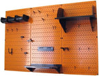 Wall Control 4 ft Metal Pegboard Standard Tool Storage Kit with Orange Toolboard and Black Accessories - Image 7