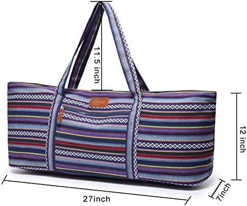 Large Yoga Mat Bag for Women & Men, Full-Zip Gym Bag with Yoga Mat Holder - Image 2