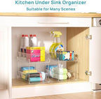 Vtopmart 4 Pack Pull Out Bathroom Under Sink Organizer (S-Standard) - Image 6