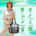 Mesh Shower Caddy Portable - 9 Pockets, Shower Bag for Dorm Room Camping - Image 2