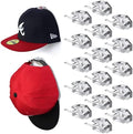 Modern JP Adhesive Hat Hooks for Wall (16-Pack) - Hat Rack for Baseball Caps, Minimalist Hat Display, Strong Hold Hat Hangers for Wall - USA Patented, Clear by ModernJP