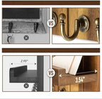 Rebee Vision Acacia Wood Key Holder Wall Mount with Shelf Home Decor, Brown - Image 5