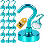DIYMAG Magnetic Hooks 20pcs 30lbs Cruise Essentials 2026 Magnet Hook Green by DIYMAG
