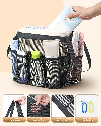 Temede Mesh Shower Caddy Portable for College Dorm Room Essentials - Image 4